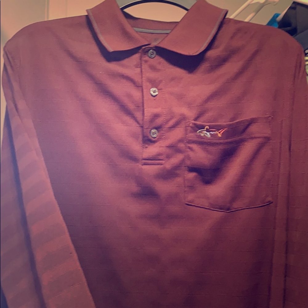 Long Sleeve Greg Norman golf polo